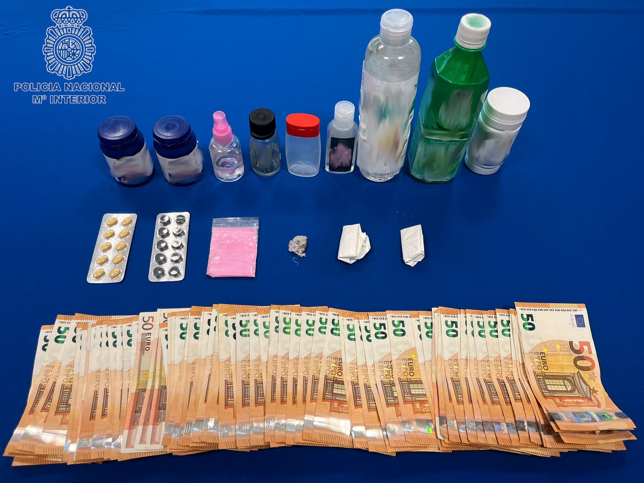 Imagen del material incautado