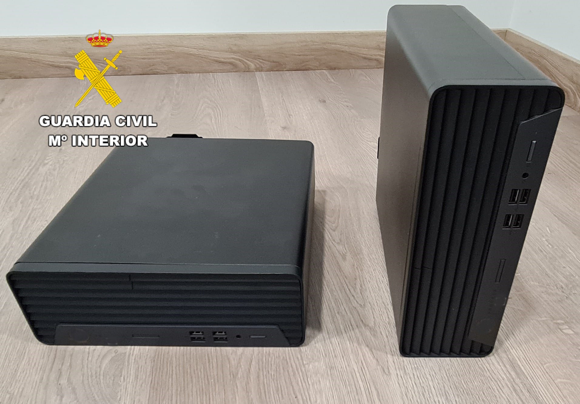Material informático recuperado en el robo de Benavides de Órbigo
