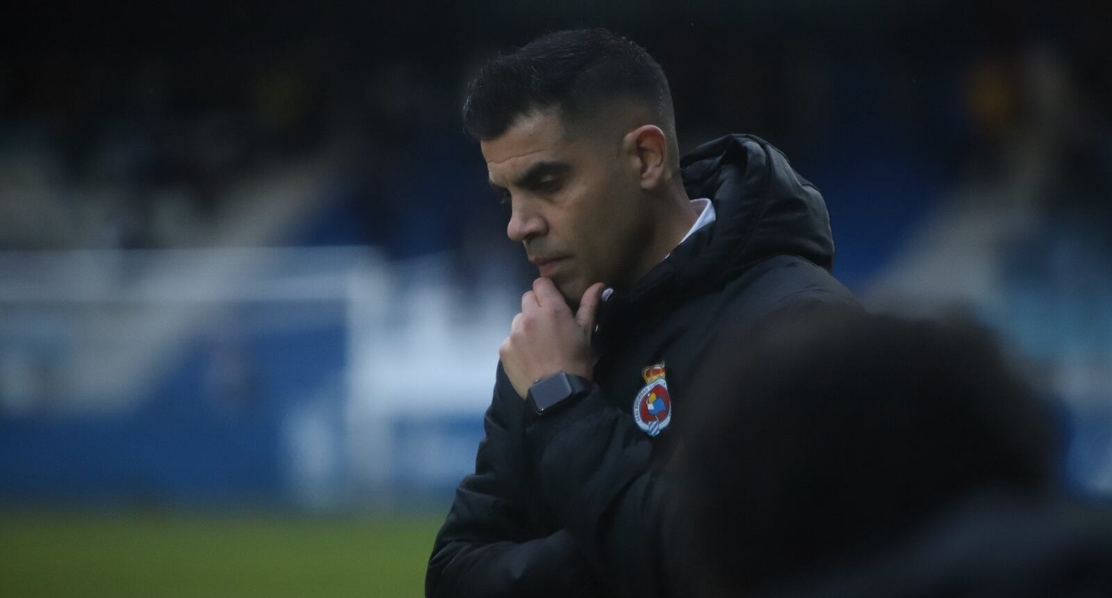 Fran Martín, durante un partido de la Gimnástica en El Malecón.