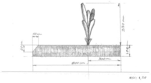 Boceto del memorial de Manuel Patinha