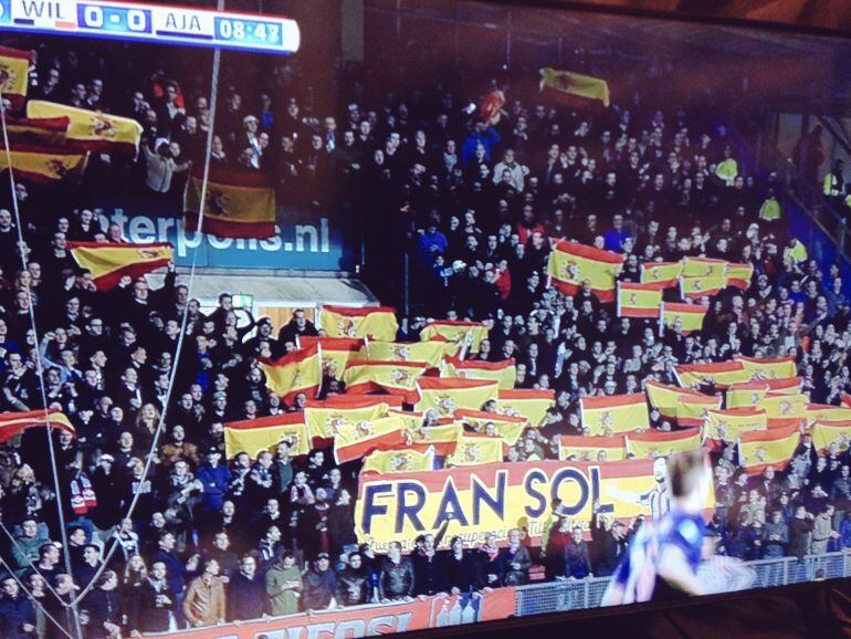 Homenaje a Fran Sol en el Willem II Stadion