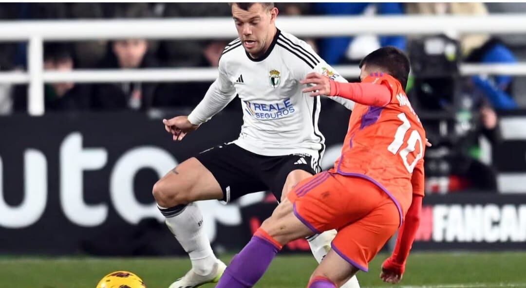 Imagen del partido entre Burgos y Albacete