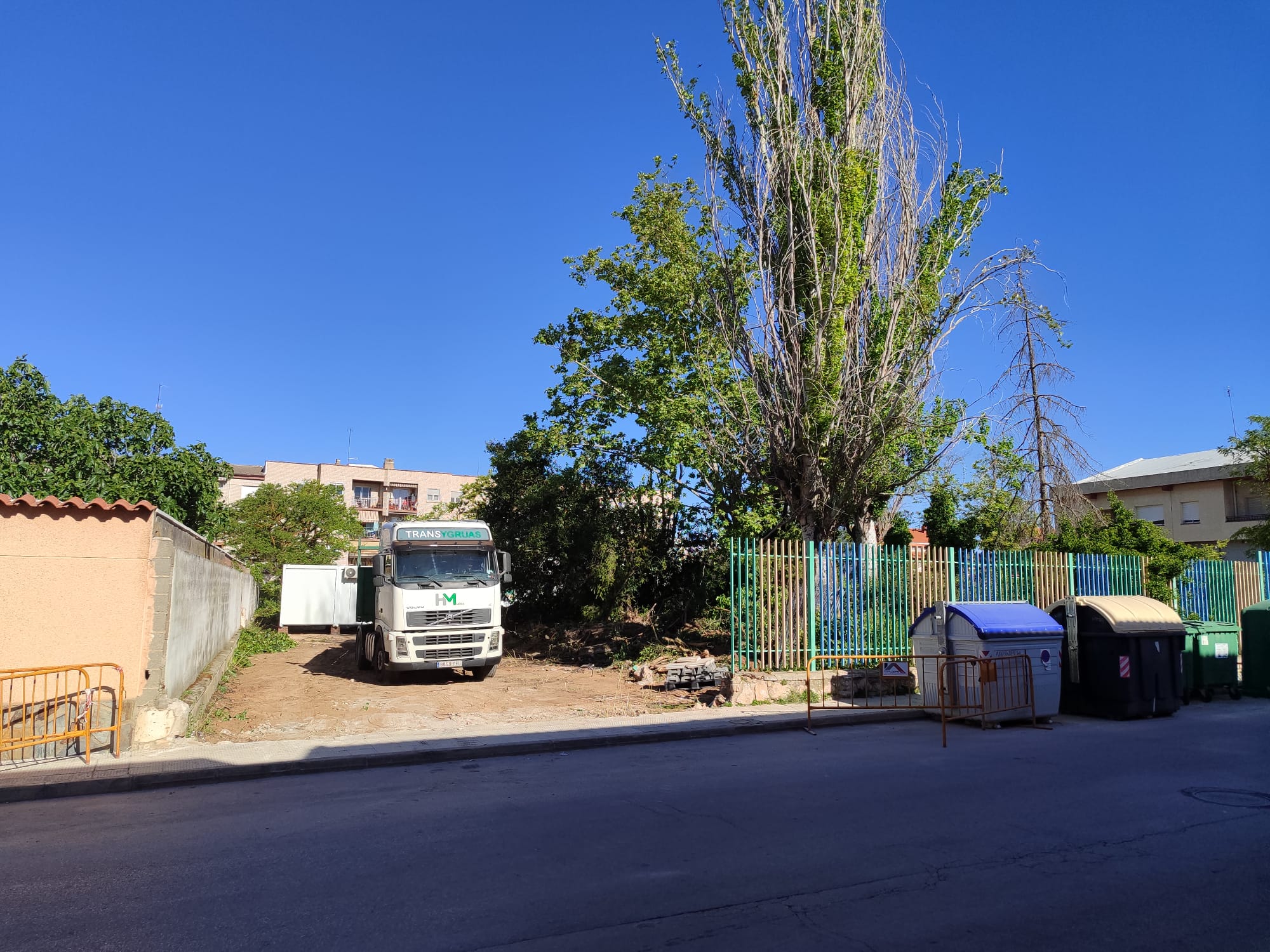 Primeros trabajos de construcción del Centro de Mayores de Tarancón