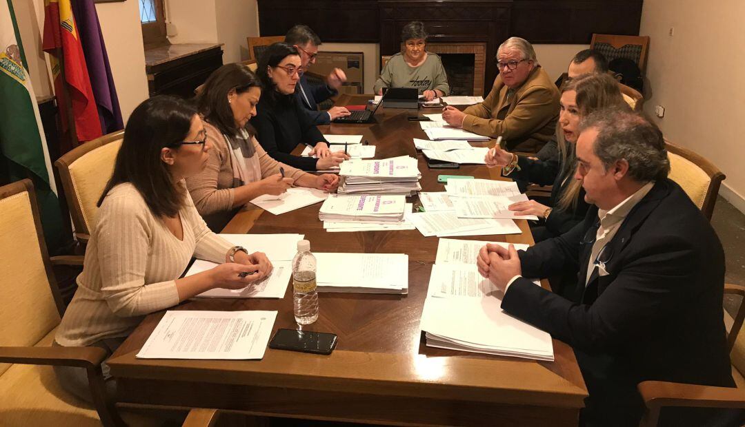 Momento de la reunión del Consejo de Presidencia en el Ayuntamiento de Jaén