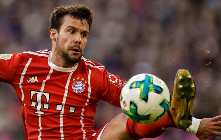 Bernat durante un partido con el Bayern