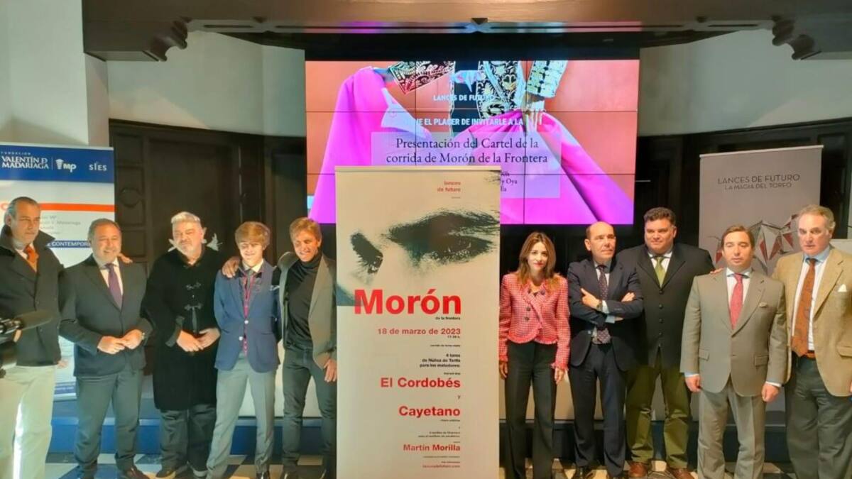Manuel Díaz 'El Cordobés', Cayetano y el novillero Martín Morilla, cartel para el 18 de marzo en Morón