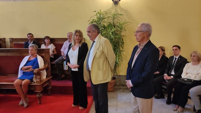 Ignacio de la Calle y Rafael Coca junto a la alcaldesa de Jerez