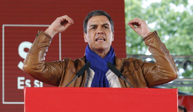 El exsecretario general del PSOE y candidato a las primarias de este partido, Pedro Sánchez