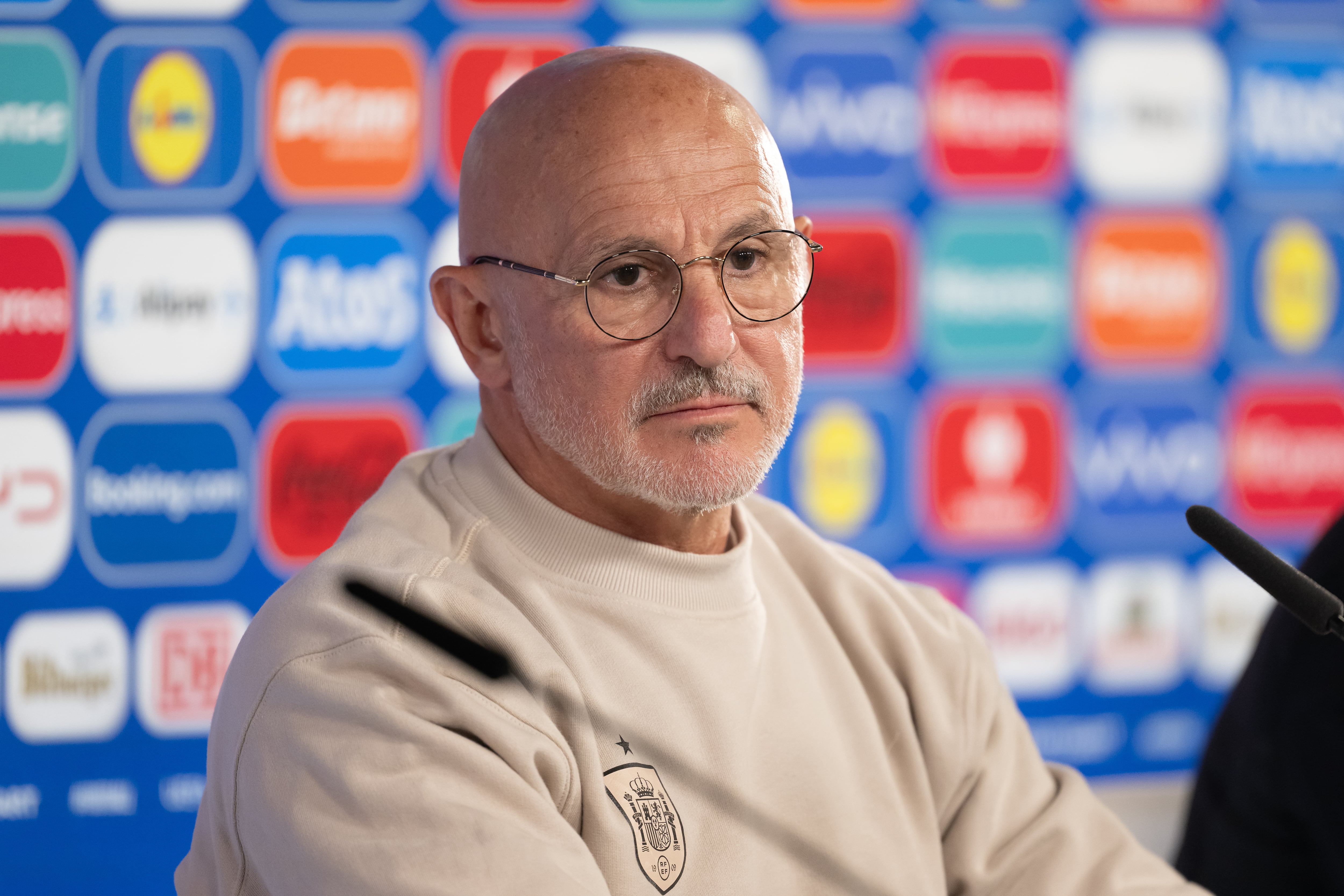 Luis de la Fuente, en rueda de prensa.