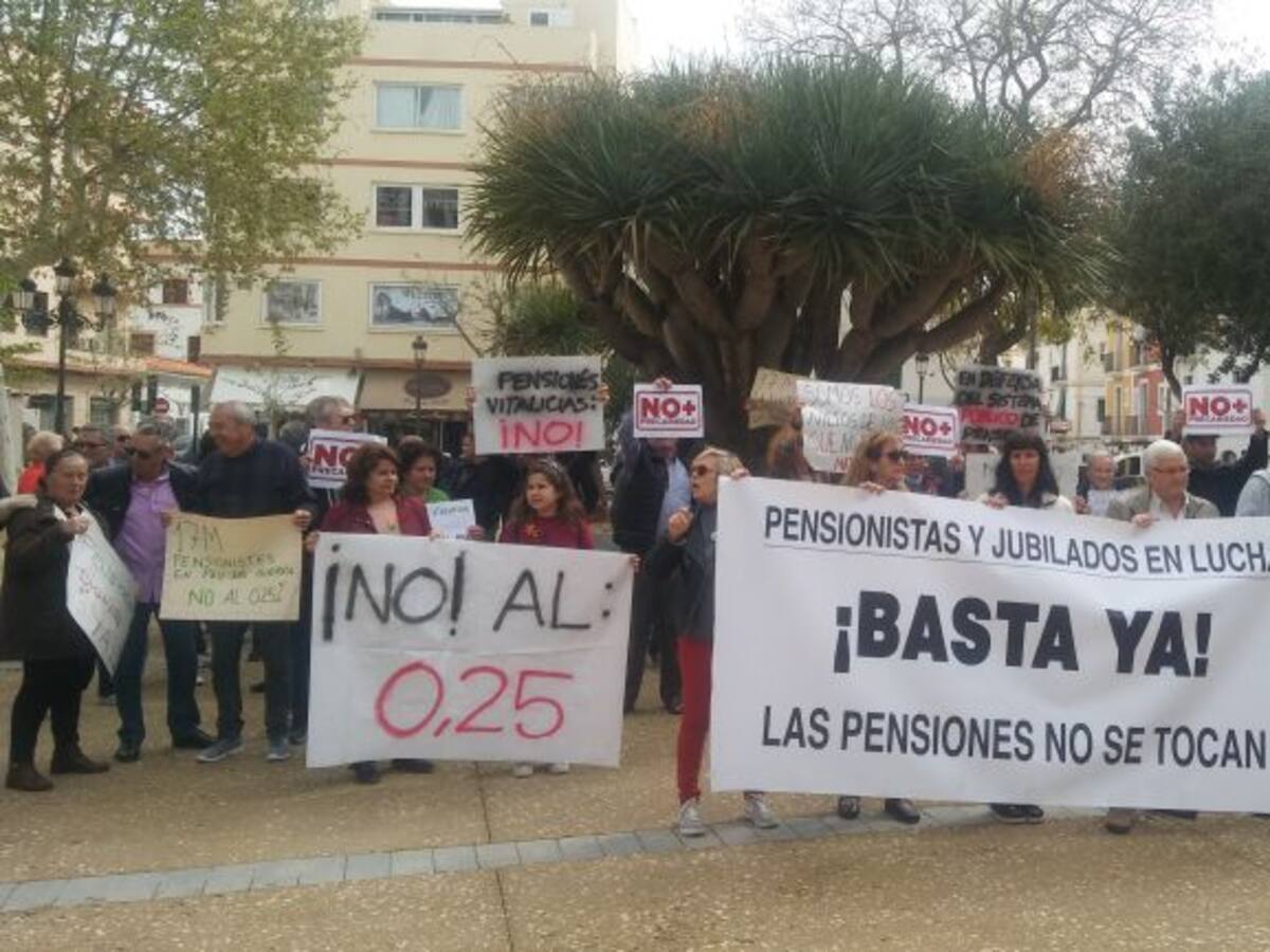 Los jubilados de Ibiza reclaman pensiones dignas y la derogación de la reforma laboral