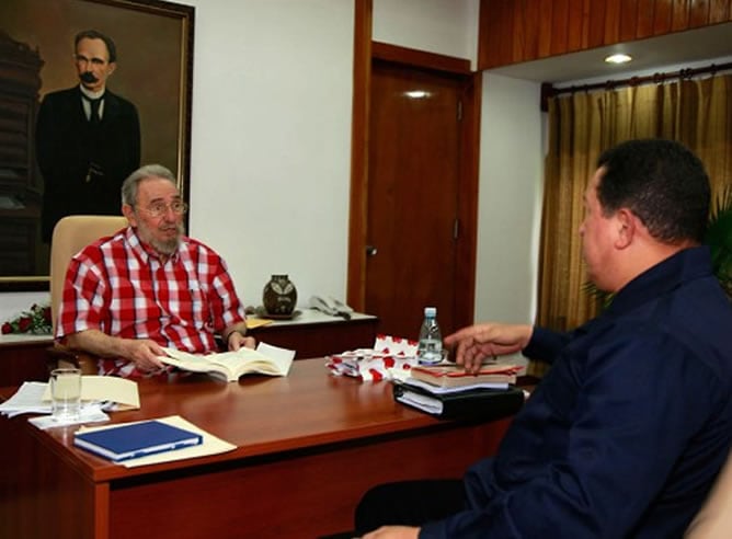 Reunión entre Fidel Castro y Hugo Chávez en La Habana / CUBADEBATE.CU