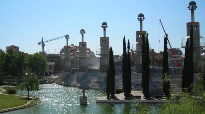 El llac del parc de l&#039;Espanya Industrial