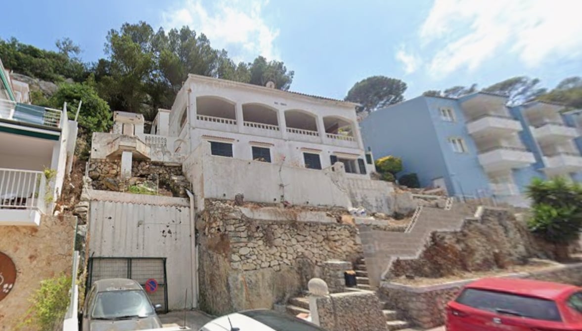 Casa afectada a Cala Galdana