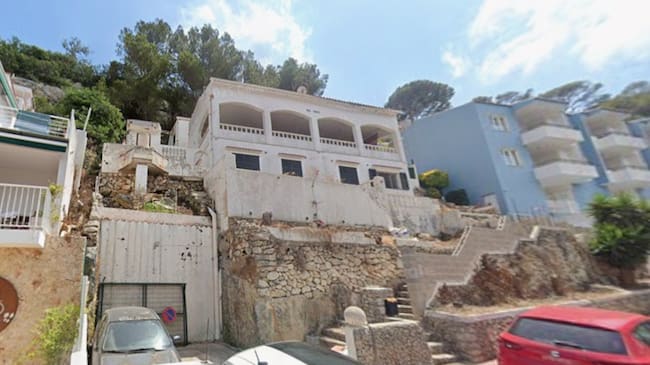 Casa afectada a Cala Galdana