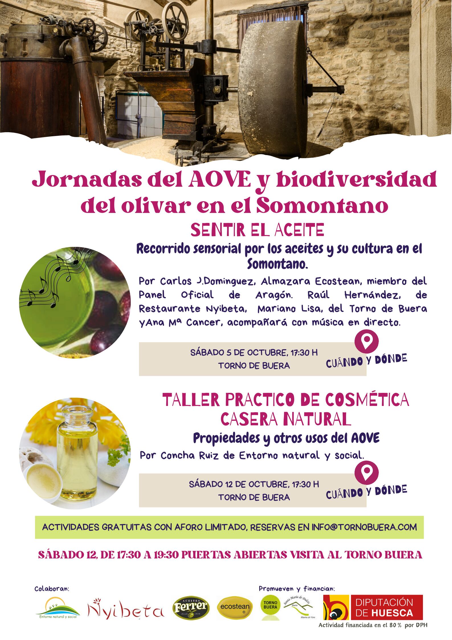 Cartel actividades Buera