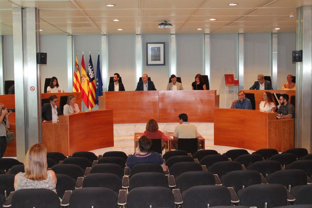 Imagen de un pleno reciente del Consell de Ibiza