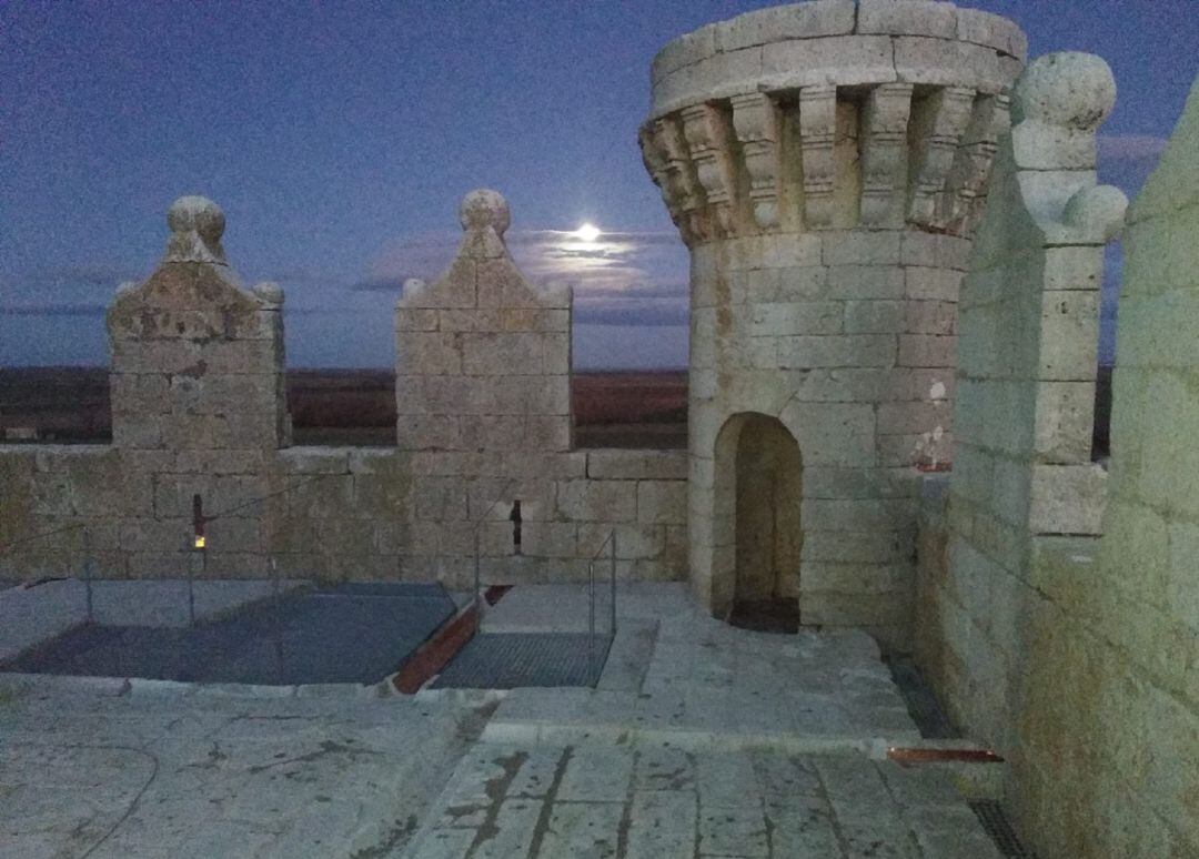 Zona de la torre del Castillo de Belmonte de Campos (Palencia)