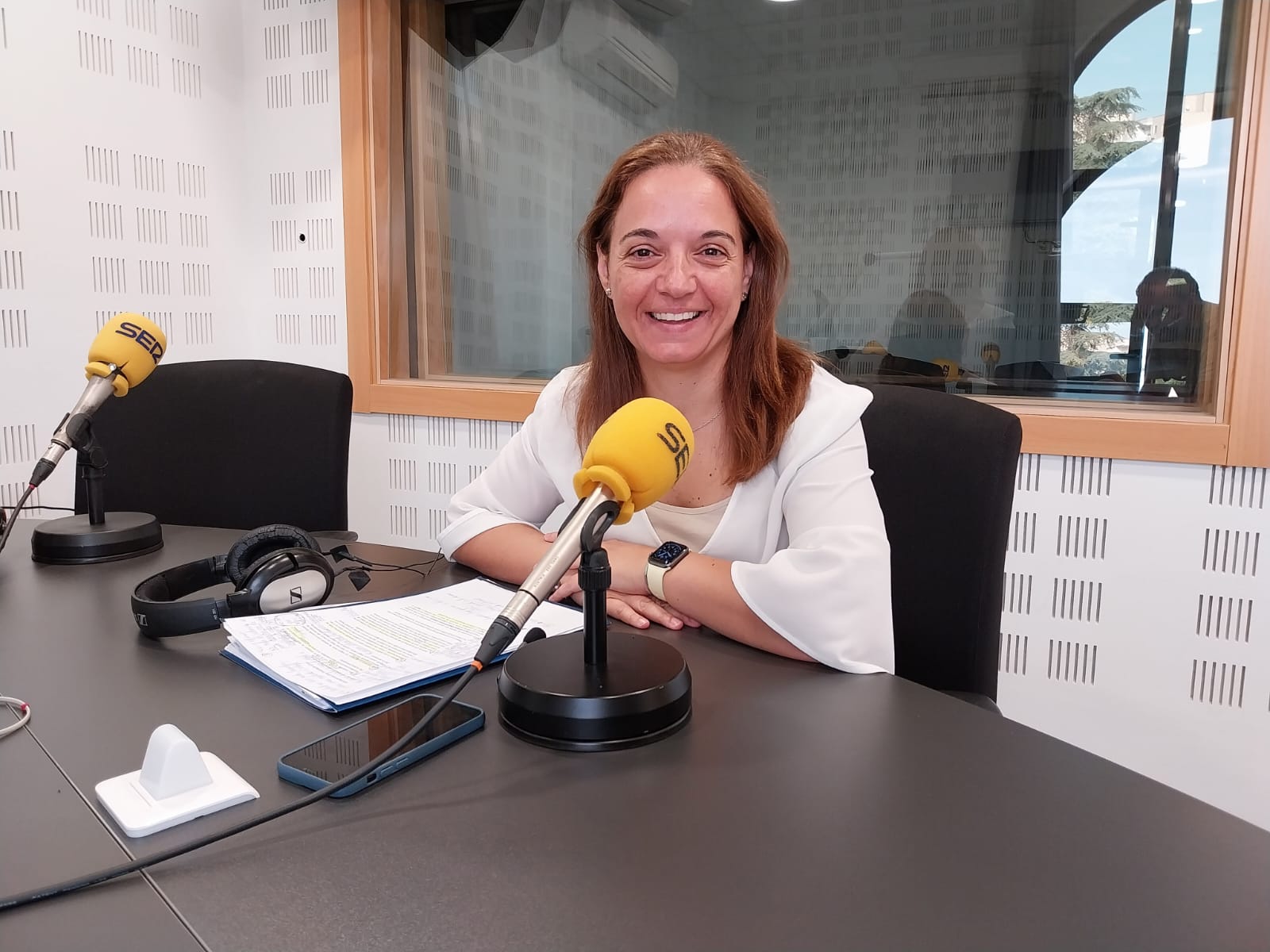 Sara Hernández, alcaldesa de Getafe, durante la entrevista este martes en SER Madrid Sur