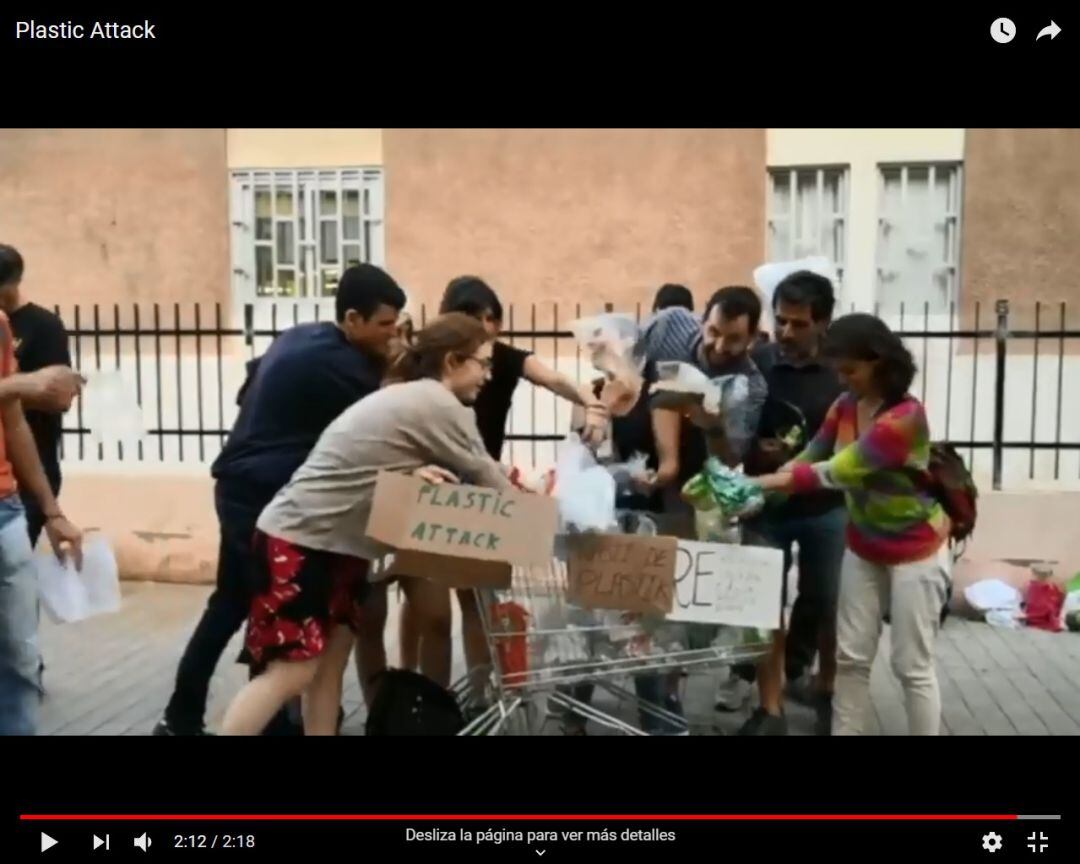 Iniciativa contra el plástico de los supermercados en Las Palmas de Gran Canaria. 