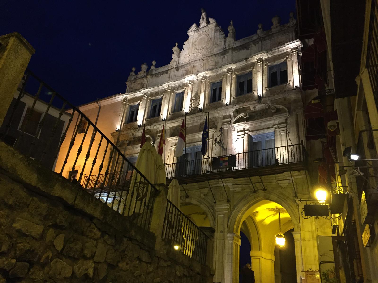 Fachada barroca del ayuntamiento de Cuenca.