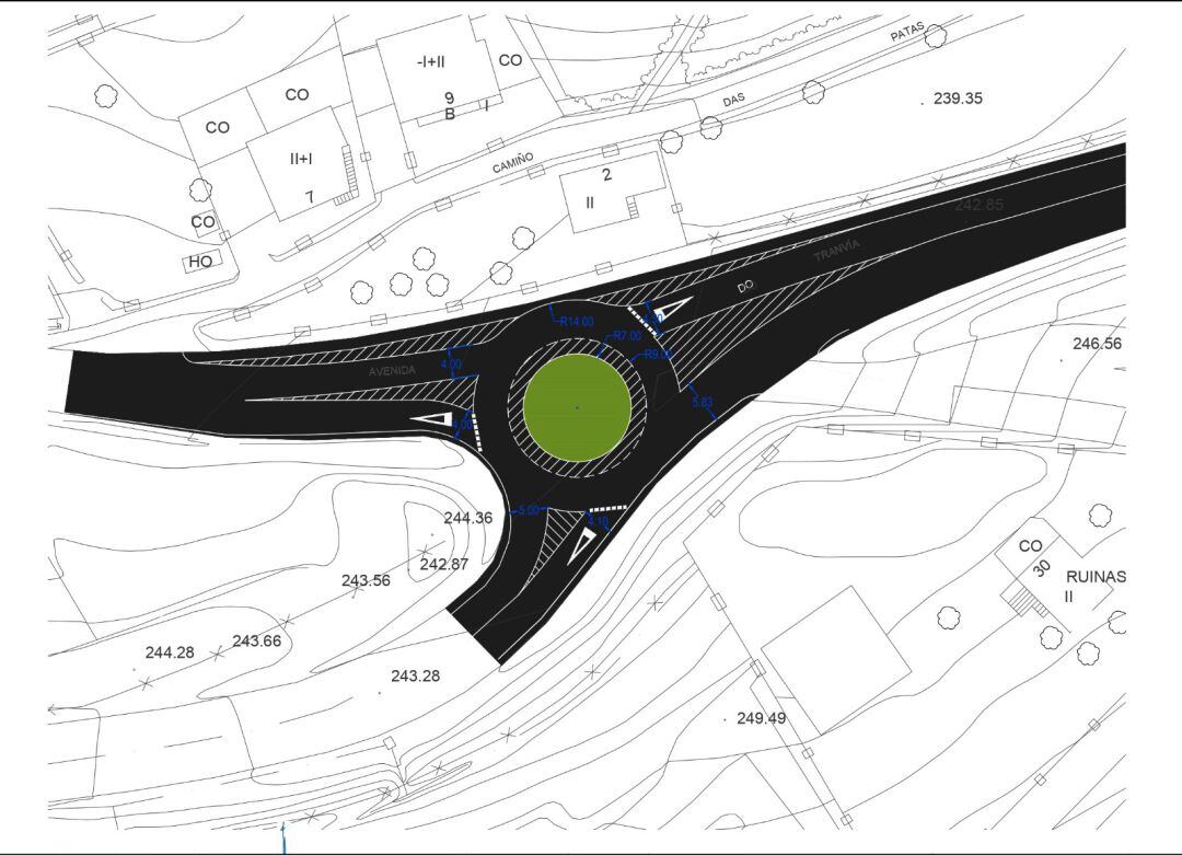 El Concello construirá una rotonda en la salida de la AP-9 con la calle del Tranvía