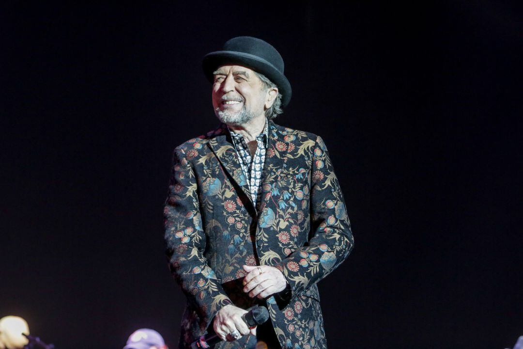 El cantante Joaquín Sabina, durante su actuación en el WiZink Center de Madrid