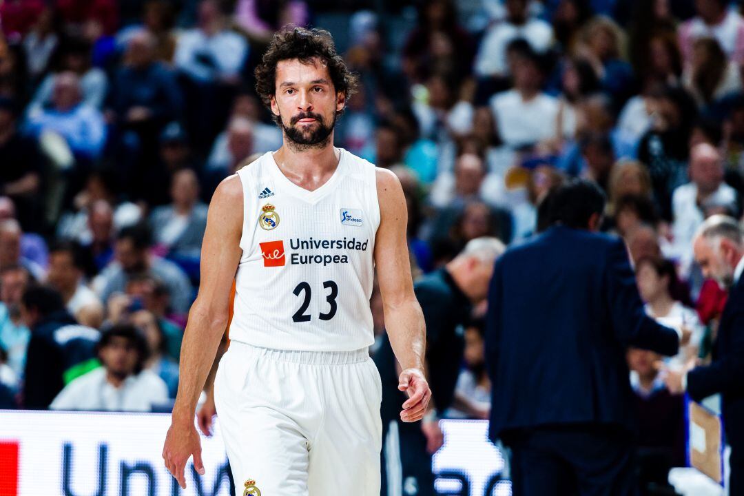 Sergio Llull, en un encuentro disputado en el Wizink Center