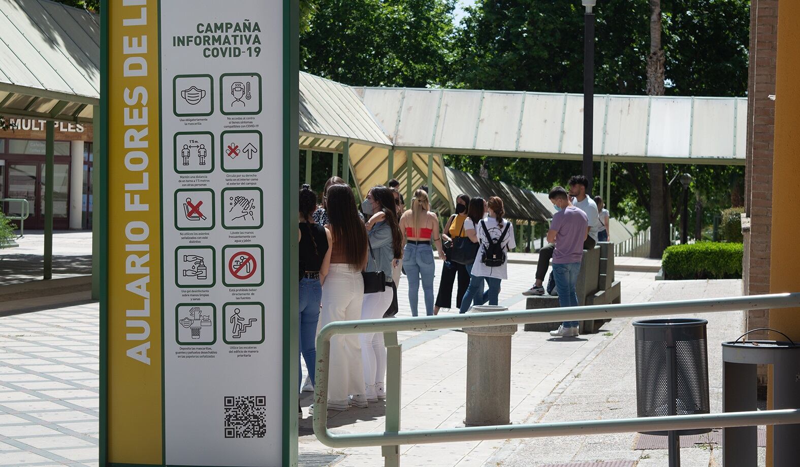 El campus de Las Lagunillas, de la Universidad de Jaén, en un día soleado