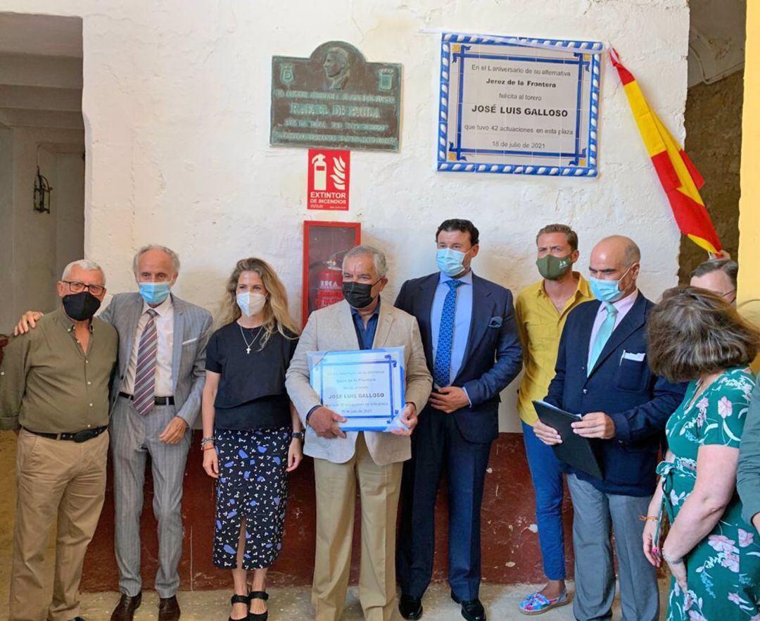 Homenaje al torero portuense José Luis Galloso por los 50 años de su alternativa 