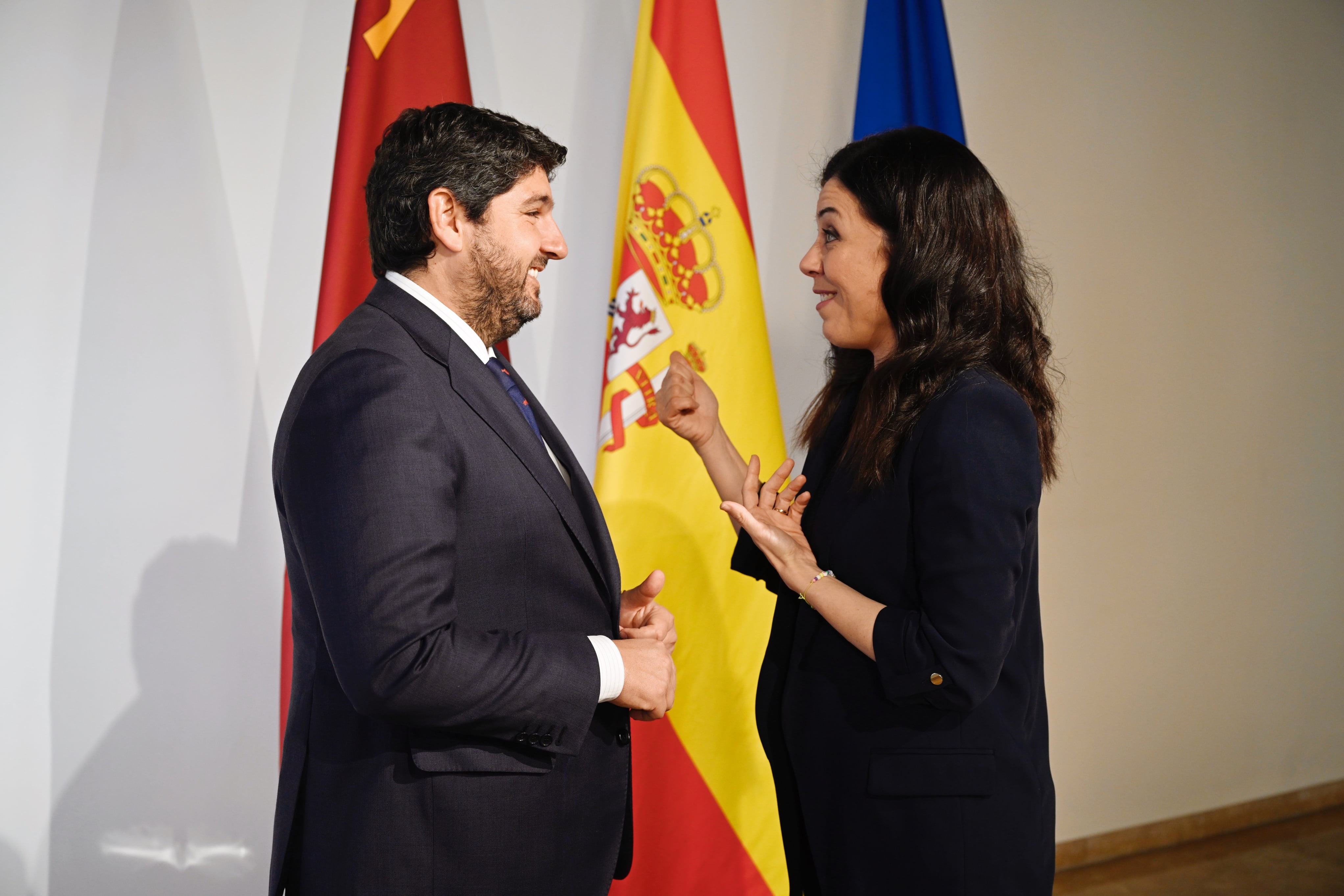 Virginia Martínez y Fernando López Miras