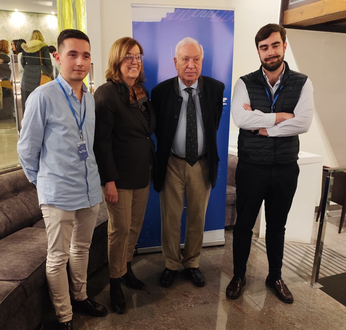 De izquierda a derecha: David Ibáñez, Ángeles Armisén, José Manuel García-Margallo y Alonso Nieto