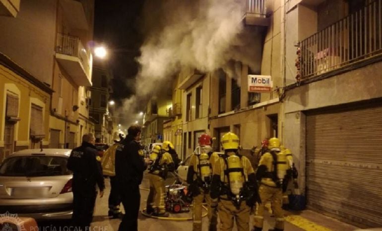 Incendio en el Raval