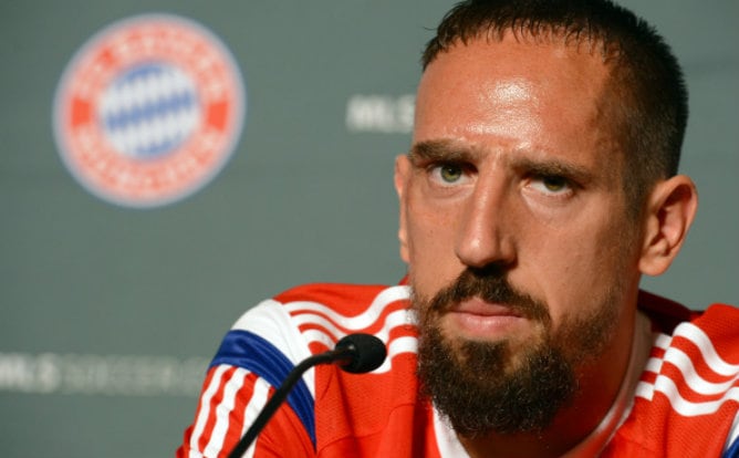 El futbolista francés Franck Ribery, jugador del Bayern de Munich