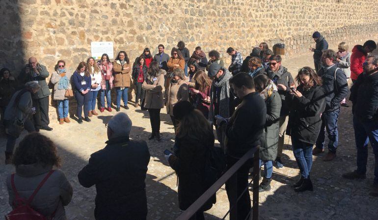 Influencers en el interior del Castillo de Alcaudete