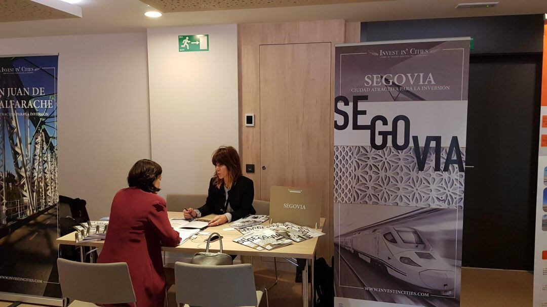 Espacio destinado a Segovia en el el Foro de Ciudades atractivas para la inversión, Invest in Cities 2019