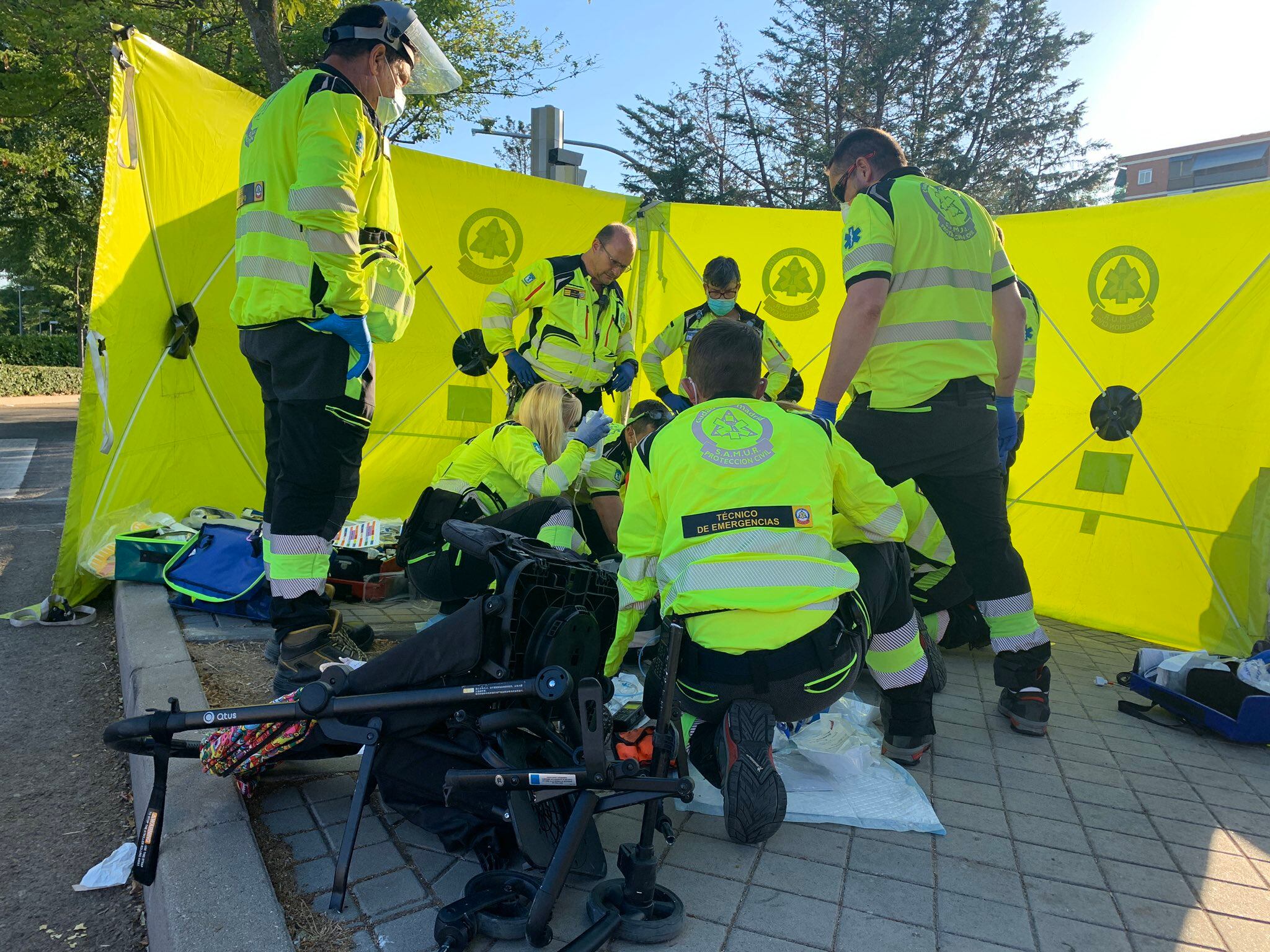 Imagen del atropello a un bebé en Madrid