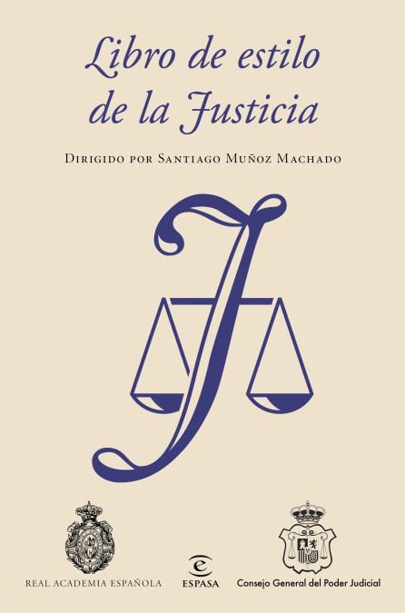 Portada del &#039;Libro de estilo de la Justicia&#039;