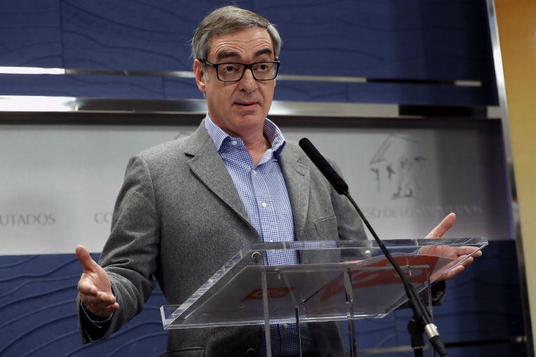 GRA090. MADRID, 07122016.- El vicesecretario general de Ciudadanos, José Manuel Villegas, durante la rueda de prensa ofrecida esta mañana en el Congreso de los Diputados. EFEChema Moya