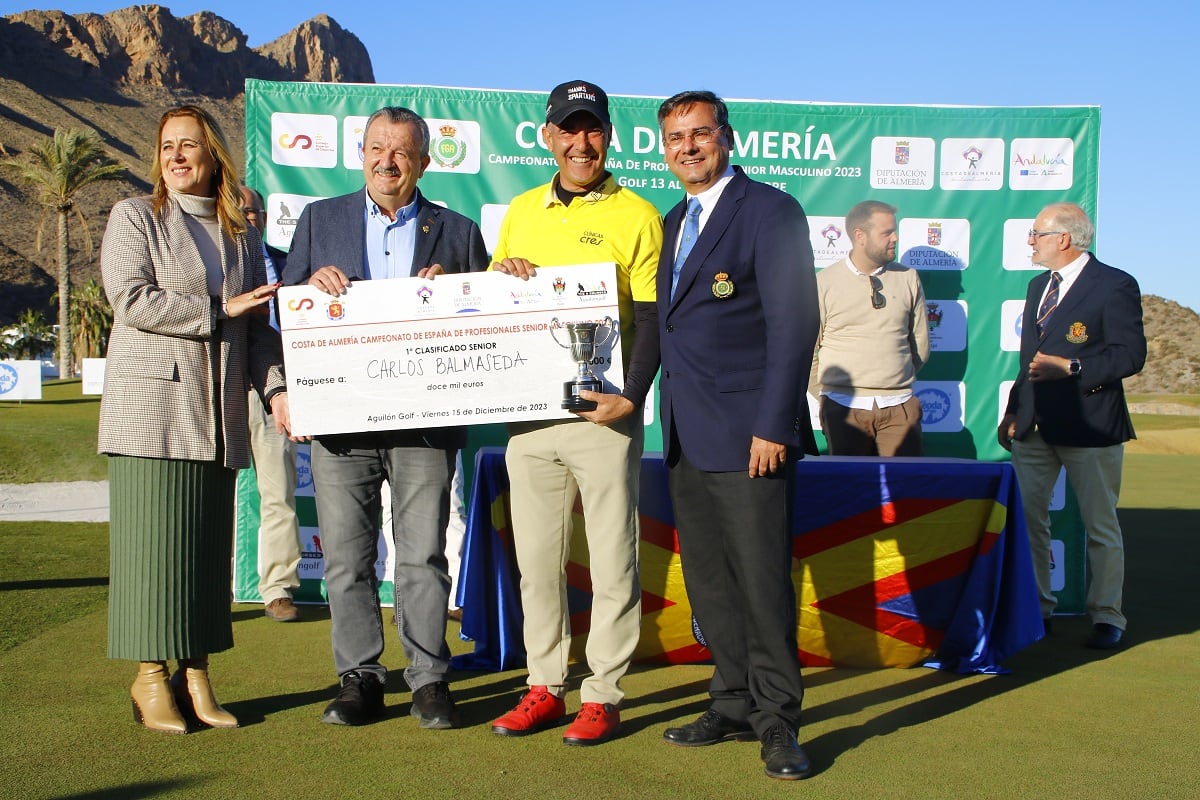 Mucho nivel en el Campeonato de España de Profesionales Senior ‘Costa de Almería’ de golf.