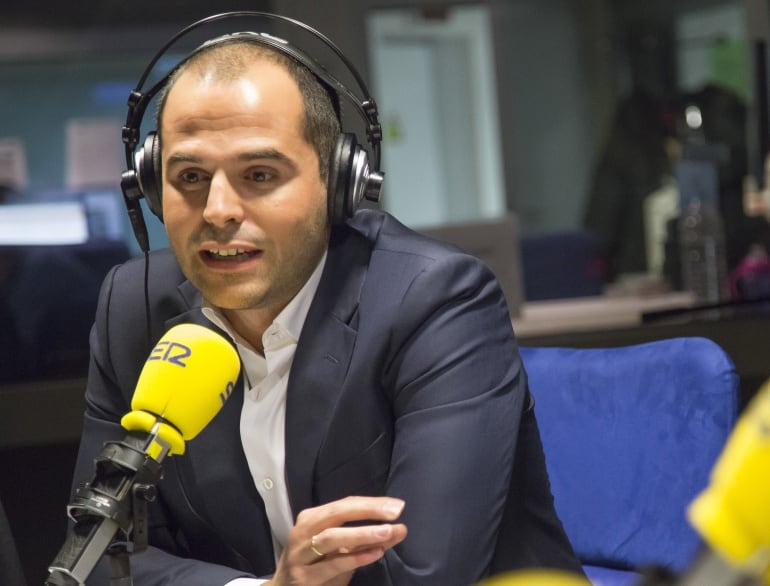 Ignacio Aguado en una foto de archivo en los estudios de Radio Madrid