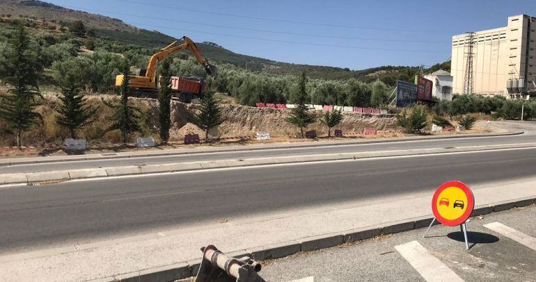 Obras para la nueva vía cicilsta de la capital jiennense