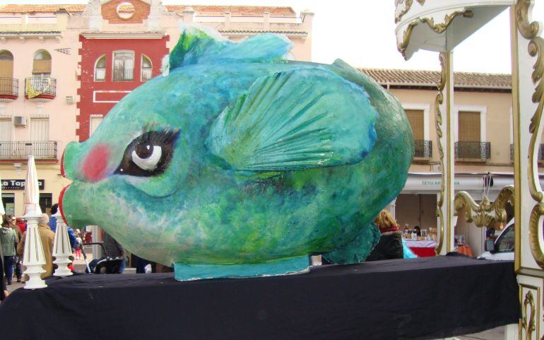 Doña Sardina durante el duelo esta mañana