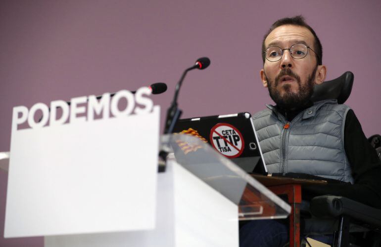 El secretario de Organización de Podemos, Pablo Echenique.