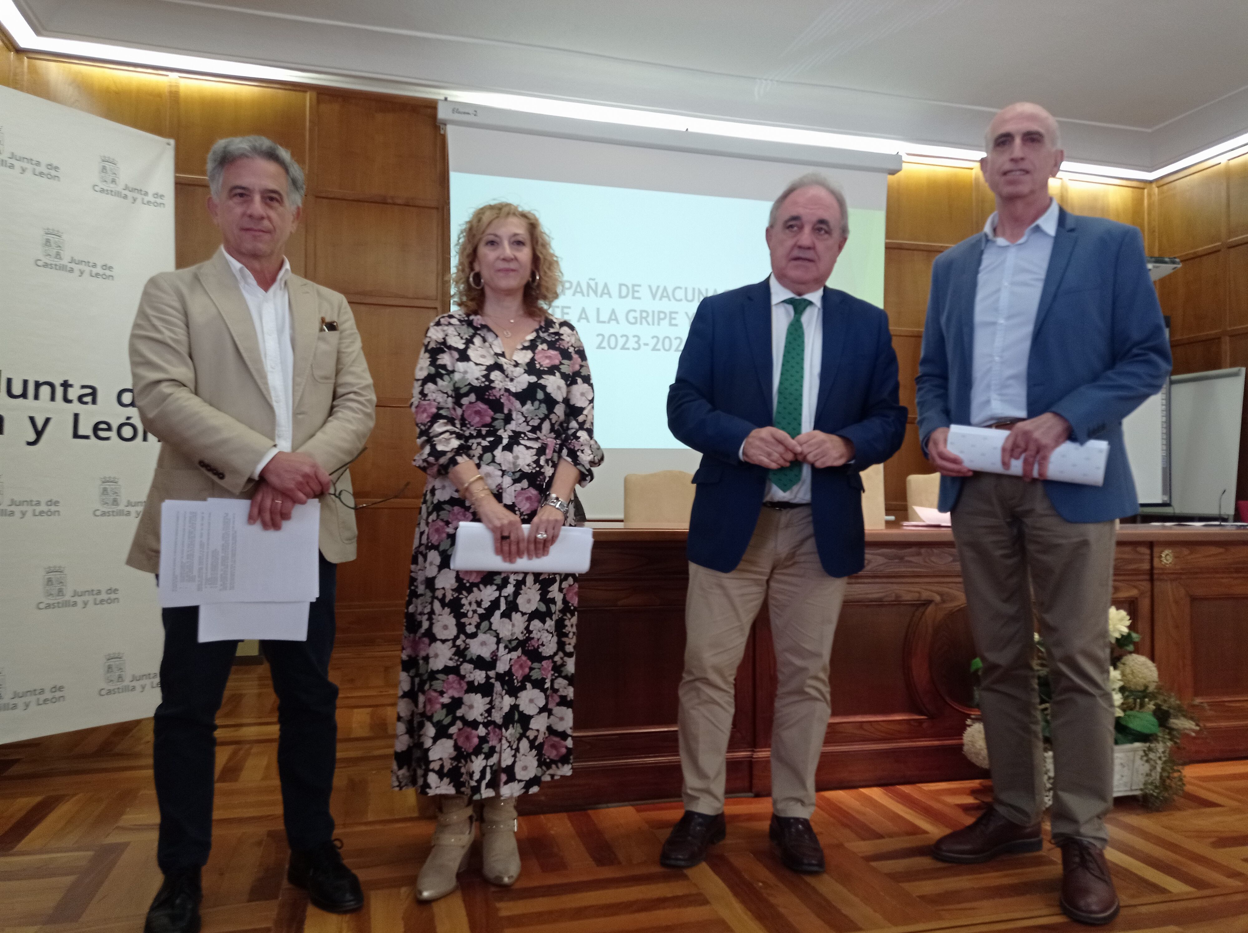 Presentación de la campaña de vacunación contra la gripe y el Covid-19 en Palencia