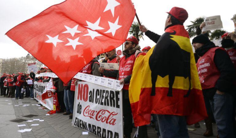 El conflicto de Coca Cola fue largo y sacó a los trabajadores a la calle en numerosas ocasiones.