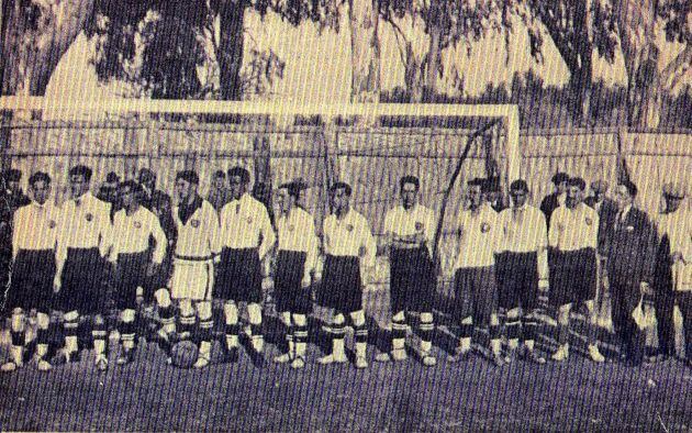 Formación del Jerez F.C. en el Stadium González Byass