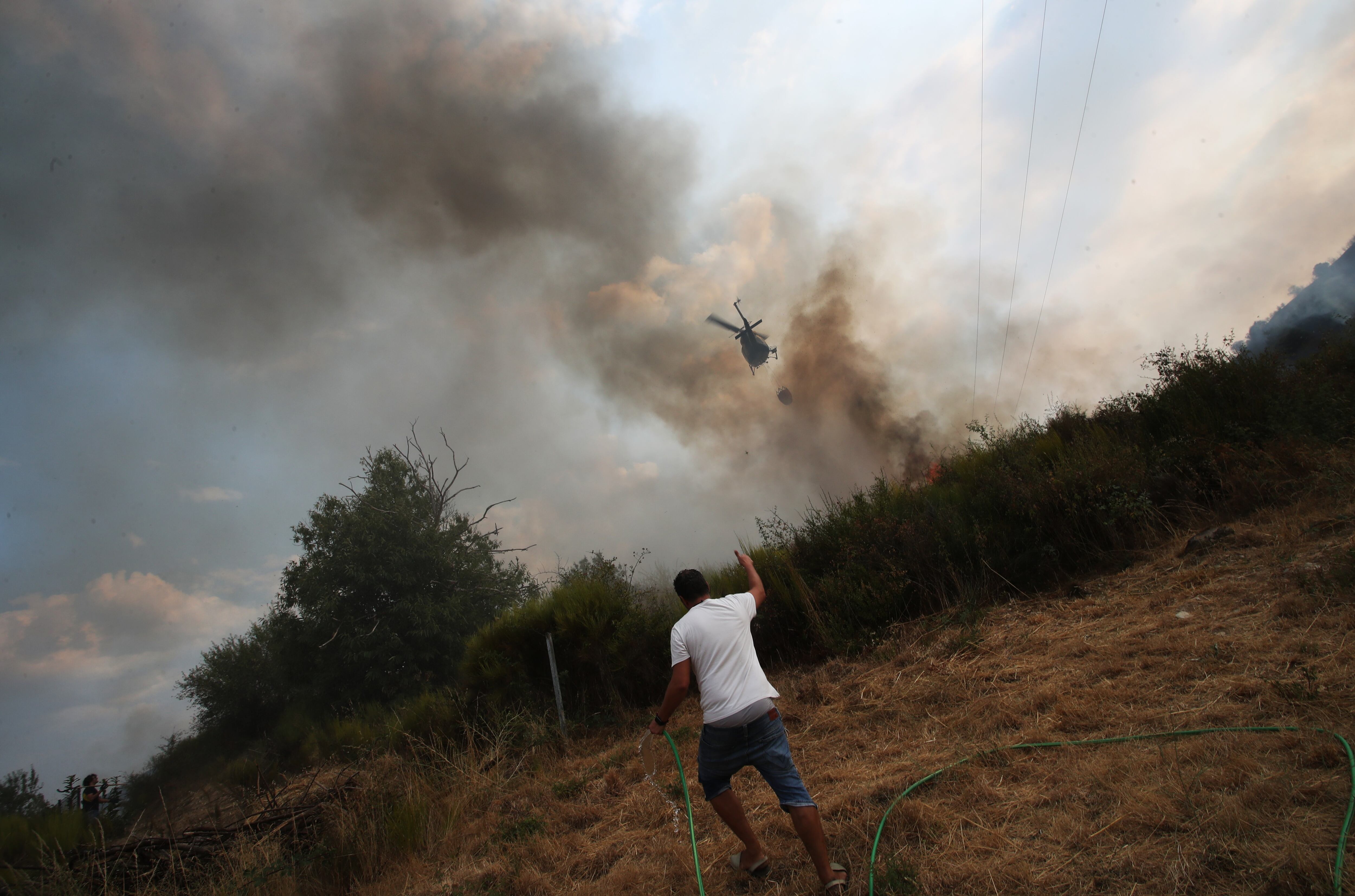 Imagen de los incendios en la provincia de León.