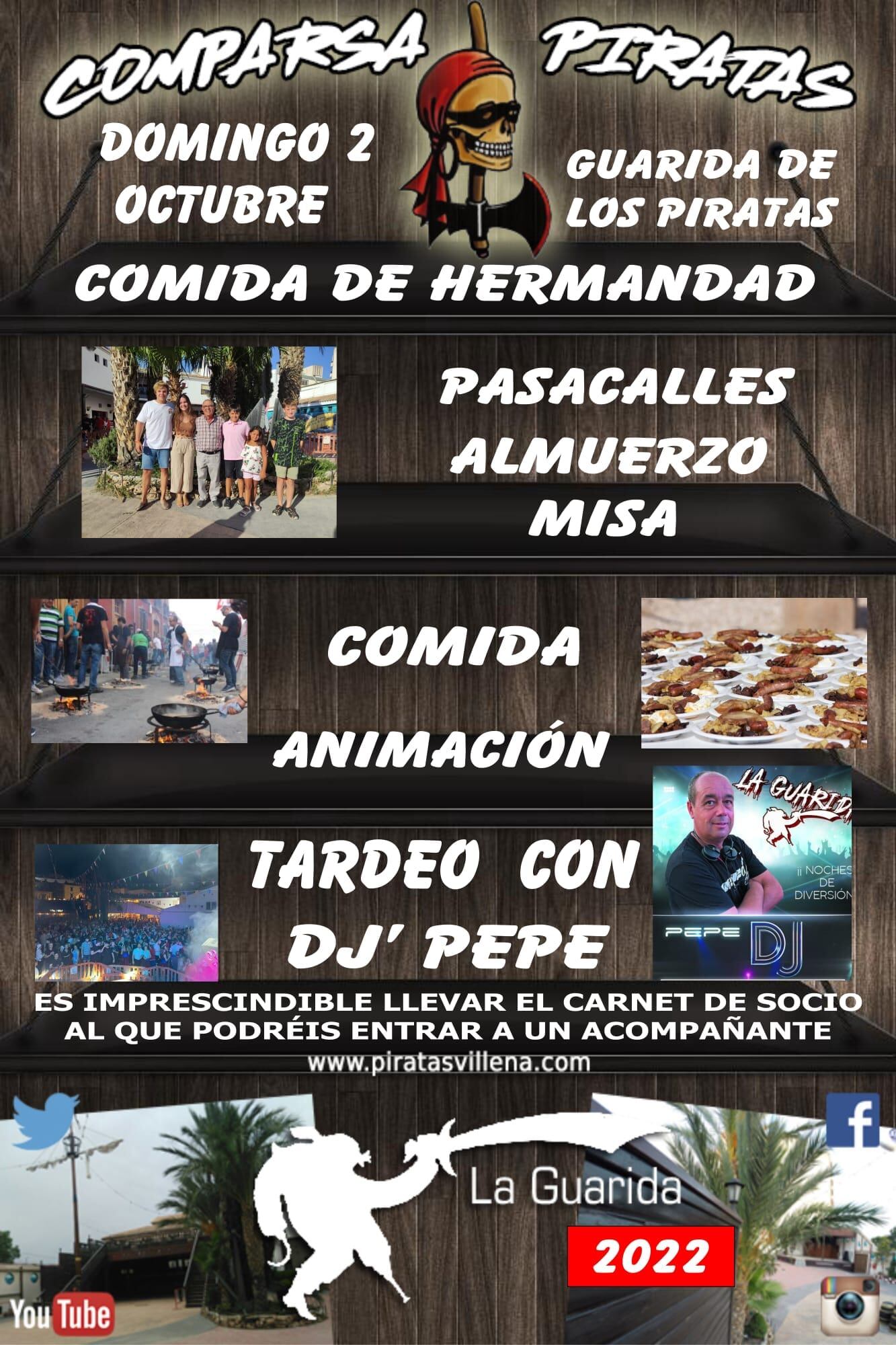 Cartel de la comparsa de Piratas