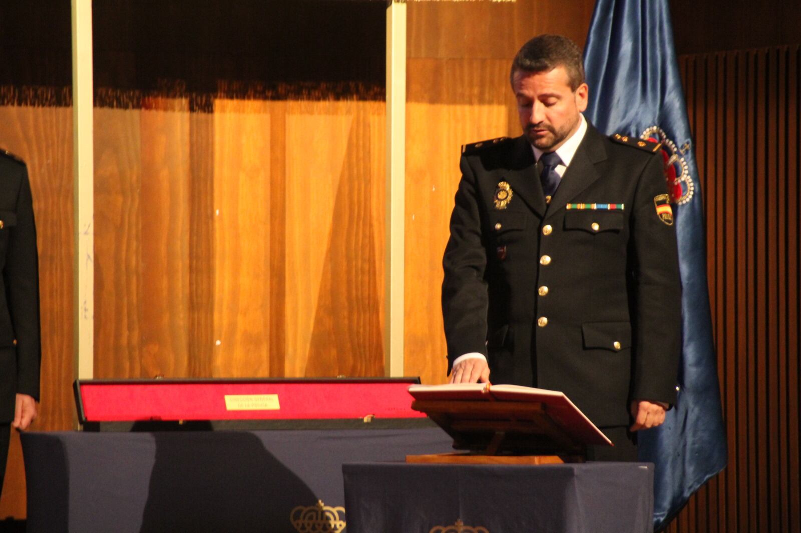 Francisco Javier Cuellar jurando su nuevo cargo