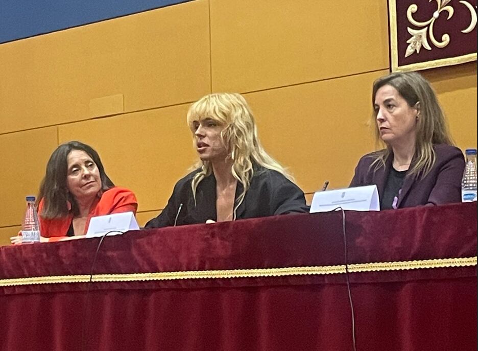 Samantha Hudson durante su intervención en el Campus de Cuenca